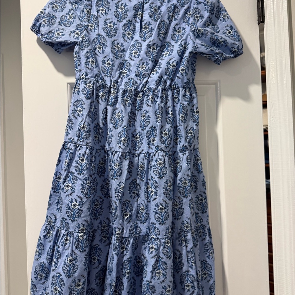 Floral Blue Kids Dress